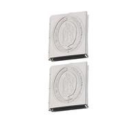 GARIOUANS 2Pcs Stainless Steel Mini Bible Photo Box Pendant DIY Keychain Accessory for Christian Decor Lightweight