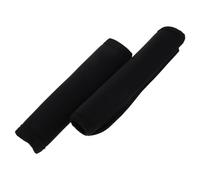 GARIOUANS 2pcs Stroller Handle Wrap Covers with Non-Slip Grip and Hook Loop Closure Insulated Armrest Sleeves for Prams and Pushchairs Black All-Season Protection and Easy Cleaning
