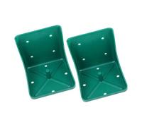 GARIOUANS 2pcs Thickened Farm Salt Feeder Box for Sheep Goats Livestock Mineral Holder Mount Salt Block Tray for Convenient Animal Nutrition