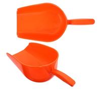 GARIOUANS 2pcs Thickened Plastic Poultry Feed Shovel Reusable Livestock Food Scoop Large Farm Feed Scoop for Goose Horse Feeding
