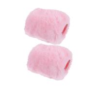 GARIOUANS 2Pcs Thickened Plush Microphone Cover Mic Protector Wind Muff for Pink Soft Wool Microphone Windscreen for Conference Stage Interview Ktv