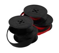 GARIOUANS 2pcs Twin Spool Typewriter Ink Ribbon Black and Red Nylon High Absorption Compatible with Vintage and Old Typewriters Easy Installation for Reliable Clear Printing