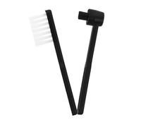 GARIOUANS 2pcs Vinyl Record Cleaning Brush Set Anti-static Fibers Dust Remover for Turntable Needles and Vinyl Records Portable Stylus Cleaner Black and White