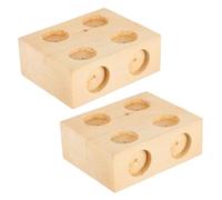 GARIOUANS 2pcs Wooden Slope Plates Physics Experiment Equipment for School Teaching Aids Multifunctional Friction Blocks for Mechanics Study Lightweight and Compact Physics Teaching Tools