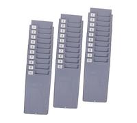 GARIOUANS 3 Sets Expandable Wall-Mount Card Rack with Retractable Attendance Card Holder for Office Recorder for Efficient Employee Punch Clock Management