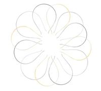 GARIOUANS 30pcs Metal Headband for Women Durable Alloy Hair Hoop with Smooth Finish Comfortable DIY Hair Band Crafting Accessories Black Gold Steel Colors
