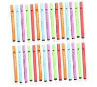 GARIOUANS 30pcs Miniature Bird Flutes for Teens Plastic Music Whistle Playthings Loud Slide Whistles for Musical Learning and Fun Random Colors Teaching Rewards and Interactive Random Color