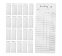 GARIOUANS 30pcs Reading List Bookmarks for Book Lovers Portable Library Cards with Writing Space Lightweight Reading Tracking Page Holders for Students Teachers Office and School Supplies