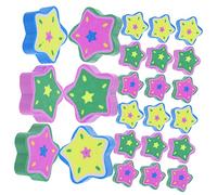 GARIOUANS 32Pcs Mini Star Shaped Erasers Bulk Bright Colors Safe Material for School Drawing Writing Classroom Rewards Gifts