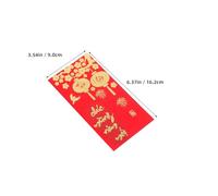 GARIOUANS 36pcs Vietnamese TET Red Envelopes 2026 Long Style Red Money Packets with Gold Foil for Lunar New Year Lucky Cash and Vietnamese New Year Decor, 6 Sets per Pack