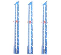 GARIOUANS 3Pcs Aluminum Sewing Gauge Ruler with Sharp Tips for Measuring Hem Depth Button Spacing and Seam Quilting Fabric Quilting Ruler for Precise Patchwork and DIY Sewing Crafts