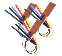 GARIOUANS 3pcs Colorful Silk Ribbon Book Page Markers with PU Leather Tabs Multi Page Bible Bookmarks for Reading Practical and Portable Book Accessories Gift