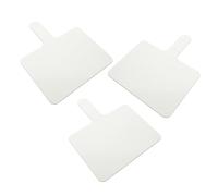 GARIOUANS 3pcs Dry Erase Answer Paddles with Comfortable Handle Double-Sided Reusable Whiteboards for Classroom Voting Student Games Math English Lessons Portable and Easy to Erase