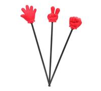 GARIOUANS 3pcs Mini Foam Finger Pointer Sticks for Paper Scissors Game Props Reusable Hand Pointers for Classroom Teaching Party Interactive Game Tools