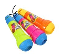 GARIOUANS 3pcs Portable Echo Microphone Toys for Kids, Plastic Simulated Karaoke Mic with Vivid Design, Safe Abs Material, for Cosplay and Stage Performance Random Color
