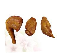 GARIOUANS 3Pcs Realistic Simulation Food Model Drumstick Chicken Feet Wing for Decoration Photography Teaching Tools and Display Use