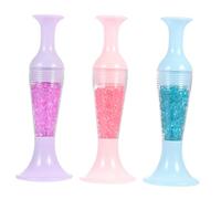 GARIOUANS 3Pcs Rhinestone Dotting Tools with Storage Penholder Multi-Purpose Pens for Nail Art and Embroidery Drill Craft DIY Pink Blue Purple
