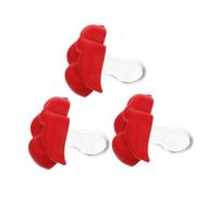 GARIOUANS 3Pcs Silicone Pacifiers Funny Lip Design Soothers for Teething Relief and Comfort Soft Non Toxic Sleep Tool for Boys