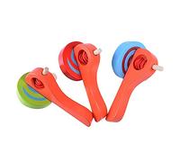 GARIOUANS 3Pcs Wooden Gyroscope with Handle and Pull String Montessori Educational for Lightweight Spinning Pull String for Coordination Development Random Color
