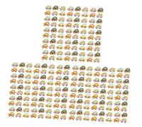 GARIOUANS 3sets Cartoon Car Shape Wooden Buttons for DIY Clothing Hand Made Craft Buttons with Easy Sew Decorative Embellishments for Shirts Dresses Coats Sweaters 100pcs*3