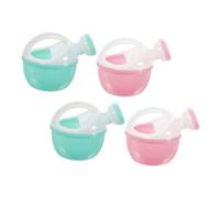 GARIOUANS 4 pcs Plastic Watering Cans Small Handheld Garden Watering Cans for Outdoor Indoor Use Portable for Boys Random Color