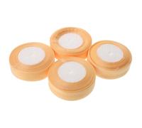 GARIOUANS 4 Rolls Light Gold Tulle Ribbon Fade Resistant Decorative Wrapping Ribbon for Wedding Decorations Holiday Party Favors Floral Arrangements DIY Craft Bows