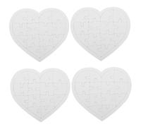 GARIOUANS 4 Sheets Coloring and Inserting Blank Puzzle Drawing Puzzle Craft Paper