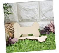 GARIOUANS 40pcs Unfinished Wooden Dog Bone Shapes DIY Wood Pendants for Crafting Ornament Supplies Portable Wood Boards for Wedding Party Home Decoration