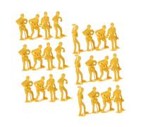 GARIOUANS 45pcs Engineering Worker Figurines Play Set with Plastic Tool Models Realistic Miniature Construction Figures for DIY Micro Landscape Decor and Emergency Repair Scenes