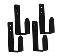 GARIOUANS 4pcs Black Wall Mount Keyboard Holder Rack Acrylic Wall Shelf for Mechanical and Office Keyboards for Study Rooms and Gaming Setups