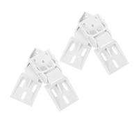 GARIOUANS 4pcs Chest Freezer Plastic Hinges Replacement Kit Refrigerator Door Hinge for Recreational Vehicle Fridge White 3-Hole Freezer Door Lid Repair Accessories and Refrigerator Closure