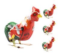 GARIOUANS 4pcs Clockwork Chicken Wind-up Toys for Boy Girl Safe and Fun Chick Playthings for Easter for Boys and Girls Compact Design for Easy Grasping