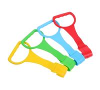 GARIOUANS 4pcs Crib Rail Hanging Rings for Boy Girl Pull up Rings for Play Pen Safety Bed Handle Red Yellow Blue Green Colors Walking Exercises Assistant
