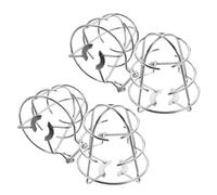 GARIOUANS 4pcs Heavy-duty Fire Sprinkler Head Protector Cover Heat-resistant Iron Metal Cage Guard for Pendent Side Wall Flush Mount Sprinklers Safety Shield with Alarm Detector Protection