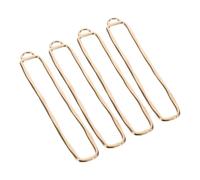 GARIOUANS 4pcs Hollow Pendant Frame Jewelry Stamped Metal Blanks Hollow Charms Epoxy Charm Blanks Frames Zinc Alloy Golden