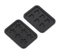 GARIOUANS 4pcs Miniature Baking Tray Set Heart Gingerbread Man Figures, Mini Dollhouse Kitchen Accessory for Pretend Play and ’ Baking Role-play