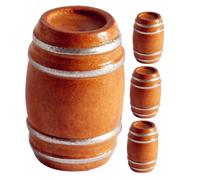 GARIOUANS 4pcs Miniature Barrel Tiny House Beer Barrels for Dollhouse Decor Realistic Mini Model Creative DIY Accessories for Collectors