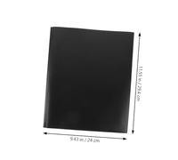 GARIOUANS 4Pcs Plastic Office File Pocket Folders with Double Pockets Smooth Rounded Edges Document Storage Supply for School Home and Meeting Use