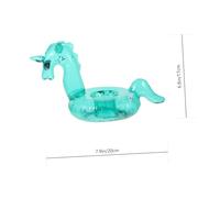 GARIOUANS 4Pcs PVC Inflatable Floating Cup Plates with Pump Creative Animal Shapes in Bright Colors for Pool Beach Hawaiian Luau Party Stable and Easy to Use