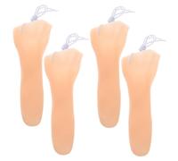 GARIOUANS 4pcs Reusable Long Nose Props for Cosplay Halloween Costume Parties Portable Witch Nose Decor for Stage Performance Fancy Dress Events