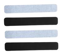 GARIOUANS 4Pcs Self Adhesive Felt Bulletin Board Strips Memo Felt Strips for Wall Decoration Convenient Office Classroom Use and Easy to Install Black Light Gray