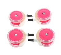 GARIOUANS 4PCS Silent Swivel Walker Wheels Replacement Wear-Resistant Detachable Stroller Casters for Front and Back Easy to Clean Trolley and Pram Accessories