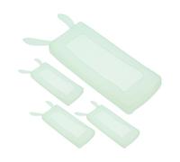 GARIOUANS 4pcs Silicone Remote Control Case with Glow in The Dark Feature, Flexible and Easy Removal Protective Cover Sleeve for Tv and Air Conditioner Remotes, Suitable for Living Room