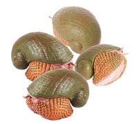 GARIOUANS 4pcs Simulation Snail Figurine Realistic Snail Models Educational Animal Figures for Garden Party Plant Pot Decoration