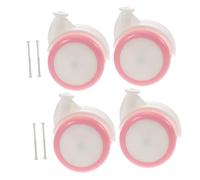 GARIOUANS 4pcs Toddler Walker Replacement Wheels Set for Girls Universal Push Toy Casters Plastic Rubber Accessories Front Wheel Kit for Baby Walker