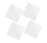 GARIOUANS 4pcs White Acrylic Mirror Reflection Board Photo Props 10x10cm Photography Background for Studio and Home Decor