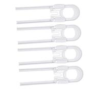 GARIOUANS 4Pcs White U Shape Safety Locks Multipurpose Cabinet and Locks for Childproofing Refrigerator Latches Proofing