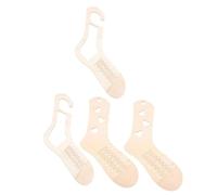 GARIOUANS 4pcs Wooden Sock Blockers for Knitting and Crochet Smooth Sock Display Organizer Blocking Molds for Stocking Shaping and Craft