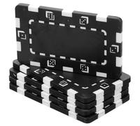 GARIOUANS 5 Pcs Rectangular Poker Chips Card Games Non-Valuable Gambling Chips for Boys and Girls Parties and Social Gatherings