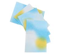 GARIOUANS 5 Sheets Gradient Textured Wrapping Paper Sheets for Flower Bouquet Wrapping and DIY Crafts Tear-resistant Rainbow Crepe Paper for Packaging Vibrant Floral Presentation